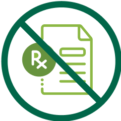 no prescription needed